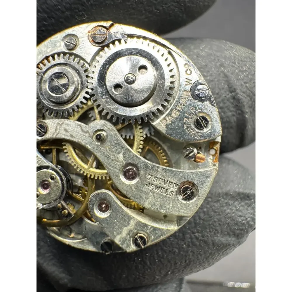 Vintage PASKAR Watch Co Art Deco 7 Jewels Swiss Movement PARTS or REPAIR 23.5mm